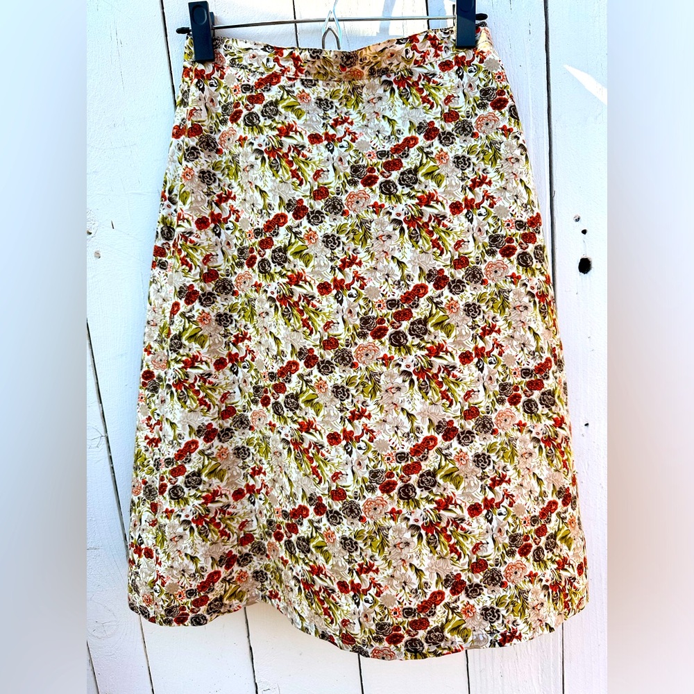 Built By Wendy Floral Flower Skirt Boho Festival Summer Hippy 60s 70s Small